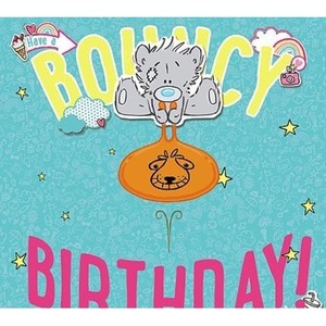 Karnet holograficzny 3D Miś w kosmosie