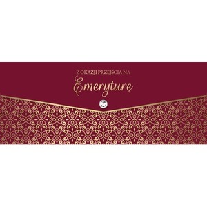 Karnet lux z okazji przejścia na emeryturę