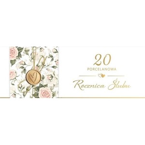 Karnet Rocznica Ślubu 20