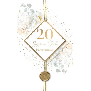 Karnet Rocznica Ślubu 20 LUX-72