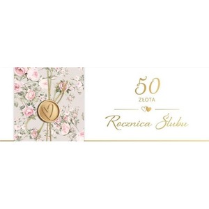 Karnet Rocznica Ślubu 50