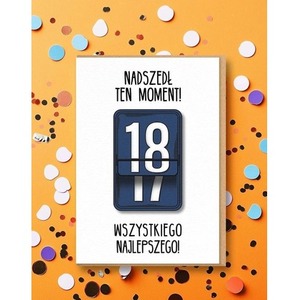 Karnet Urodziny 18