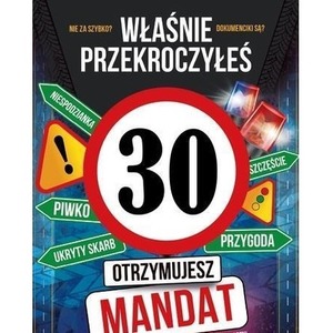 Karnet Urodziny 30