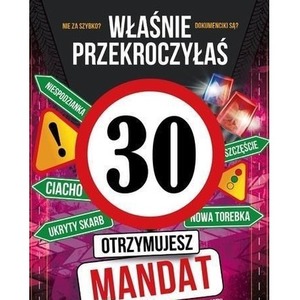 Karnet Urodziny 30