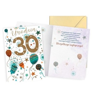 Karnet Urodziny 30