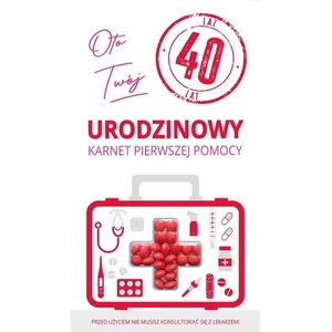 Karnet urodziny 40