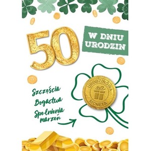 Karnet urodziny 50