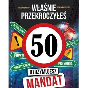 Karnet Urodziny 50