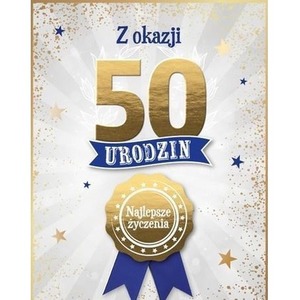 Karnet Urodziny 50
