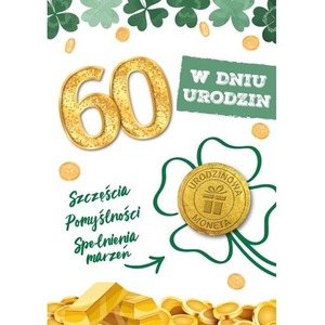 Karnet urodziny 60