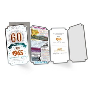 Karnet urodziny 60