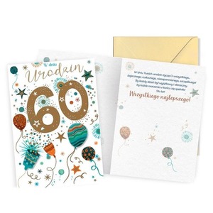 Karnet Urodziny 60