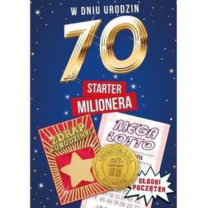 Karnet urodziny 70