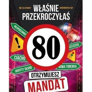 Karnet Urodziny 80