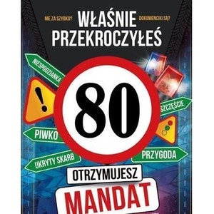 Karnet Urodziny 80