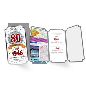 Karnet Urodziny 80