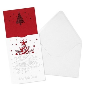 Kartka świąteczna ażurowa - Choinka