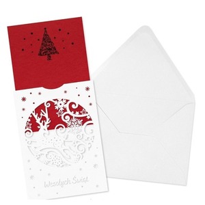 Kartka świąteczna ażurowa - Renifer