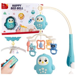 Karuzela do łóżeczka z lampką grzechotki Misie