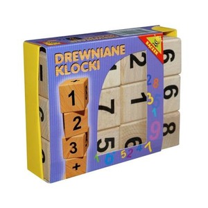 Klocki drewniane cyferki