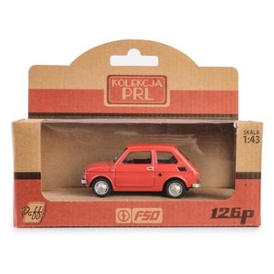 Kolekcja PRL Fiat 126p czerwony
