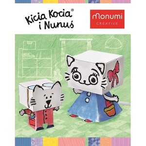 Kolorowanka 3D Kicia Kocia & Nunuś