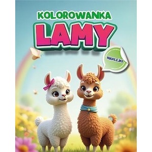 Kolorowanka Lamy z naklejkami
