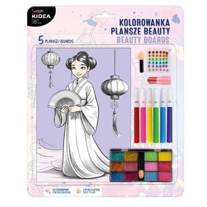 Kolorowanka plansze beauty Kidea