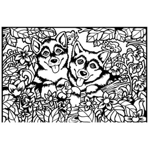 Kolorowanka Welwetowa 29,7x21 Pieski