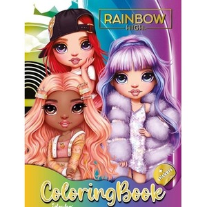Kolorowanka z naklejkami Rainbow High