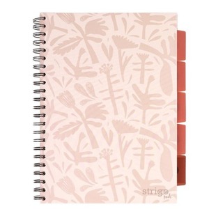 Kołozeszyt Pads A4/100K kratka Floral beżowy