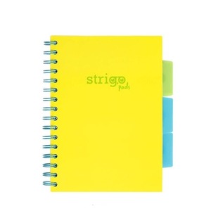 Kołozeszyt Pads A5/100K kratka Neon żółty