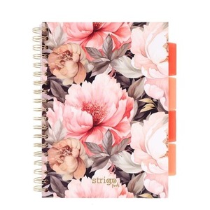 Kołozeszyt Pads B5/100K kratka Kwiaty beżowy