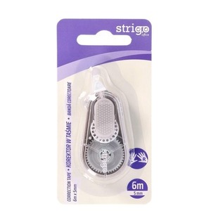 Korektor w taśmie 5mmx6m żółty STRIGO