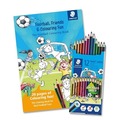 Kredki 12 kol + kolorowanka Football STAEDTLER