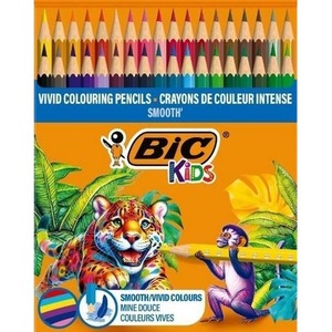 Kredki drewniane Kids Smooth ECO 48szt BIC