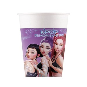 Kubeczki papierowe K-pop Demon Hunters 200ml 8szt
