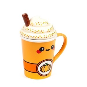 Kubek ceramiczny z przykrywką - Pumpkin Spiced..