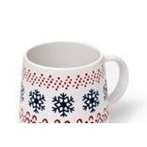 Kubek kamionkowy Świąteczny płatek śniegu