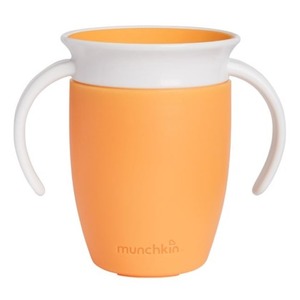 Kubek treningowy z uchwytami Munchkin Miracle 360° 207ml pomarańczowy