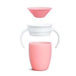 Kubek treningowy z uchwytami Munchkin Miracle 360° 207ml różowy
