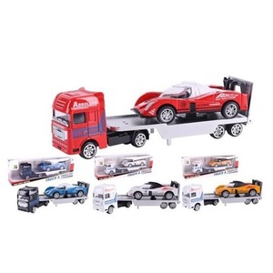 Laweta z autem wyścigowym mix