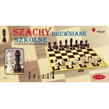 Małe szachy szkolne drewniane