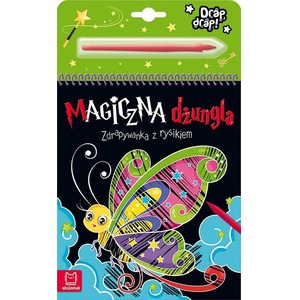 Magiczna dżungla. Zdrapywanka z rysikiem