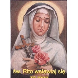 Magnes na lodówkę - Św. Rita