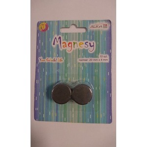 Magnesy 22mm/4mm 10szt. blister MAG-3427