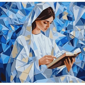 Malowanie po numerach - Cicha lektura 40x40cm