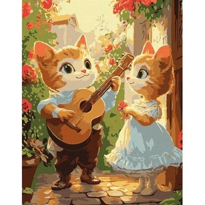 Malowanie po numerach - Kocie romanse 30x40cm