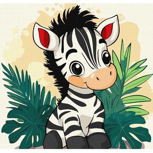 Malowanie po numerach - Wesoła zebra Kids