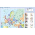 Mapa polityczna Europy plansza edukacyjna